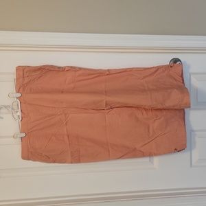 Orange lightweight capris